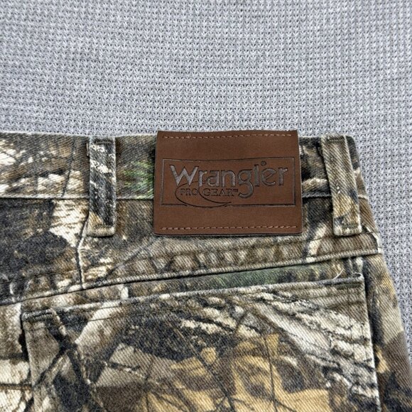 Wrangler Pro Gear Mens Size 40x30 Realtree Camo Pants Hunting Work Jeans Cotton - Picture 9 of 13